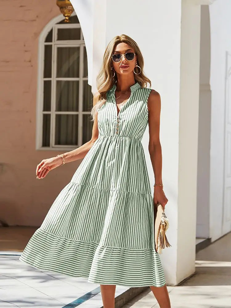 Avelena | Gestreiftes Sommerkleid