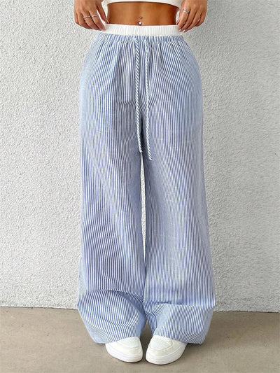 Florencia | Gestreifte Hose mit weitem Bein