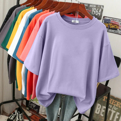 Alice | Kuscheliges Baumwoll-Basic: T-Shirt in Übergröße für Frauen