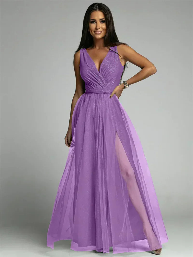 Nova | Elegantes V-Ausschnitt Kleid