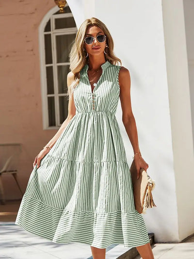 Avelena | Gestreiftes Sommerkleid