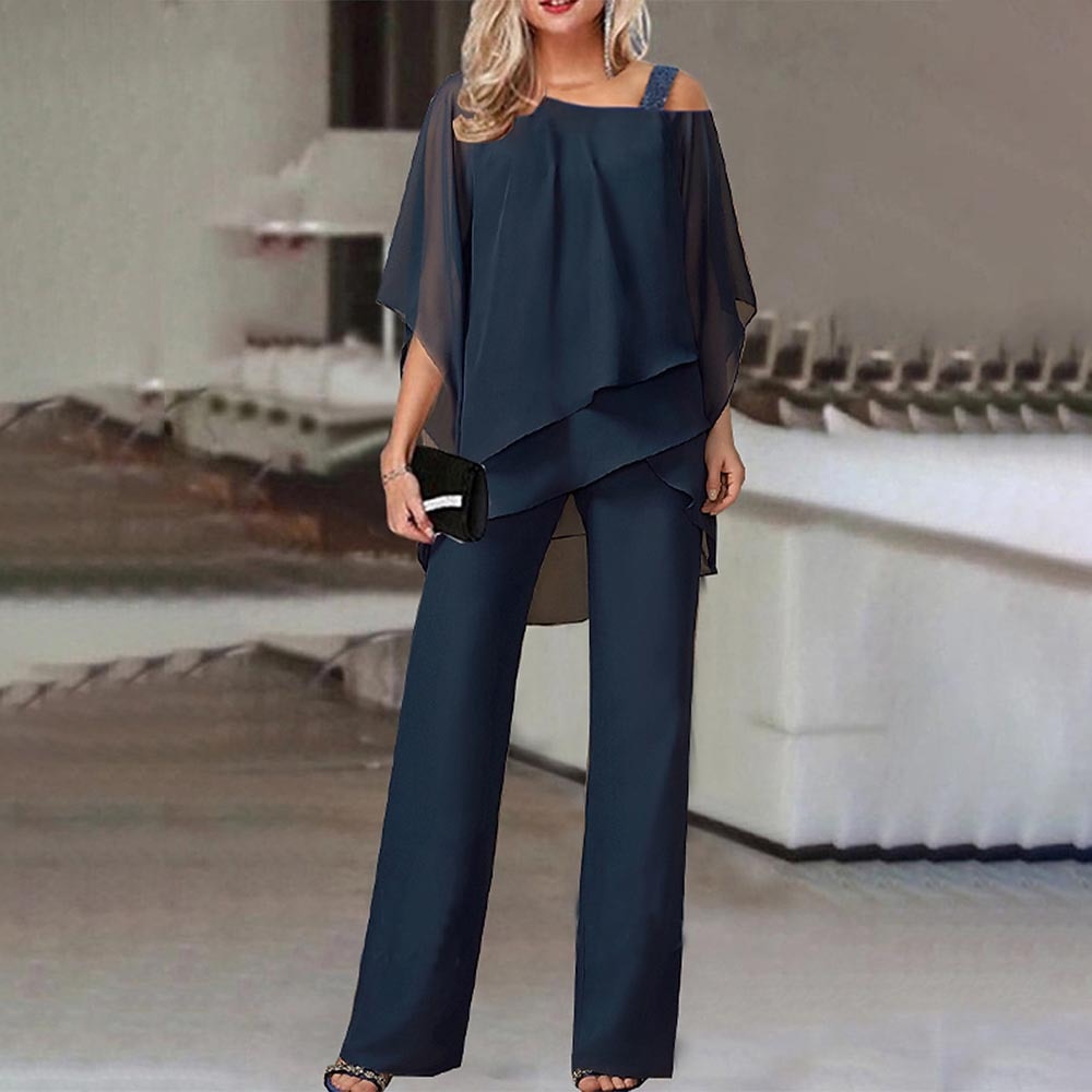 Zweiteiler für Damen - Elegantes Twin-Set mit Blusenshirt und Sommerhose