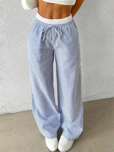 Florencia | Gestreifte Hose mit weitem Bein