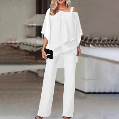 Zweiteiler für Damen - Elegantes Twin-Set mit Blusenshirt und Sommerhose