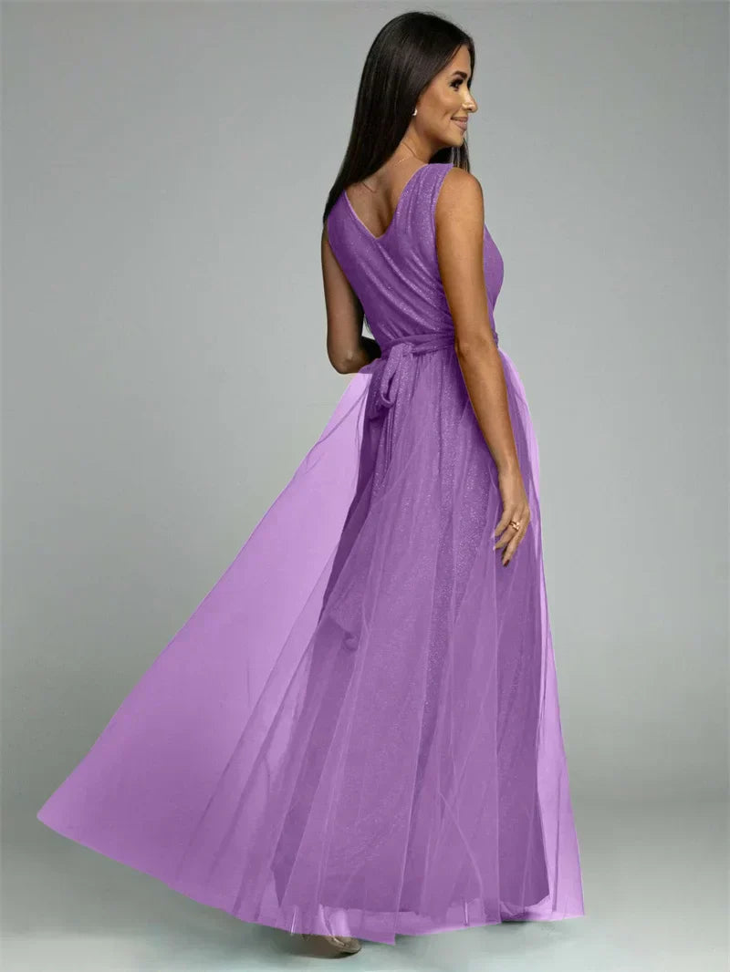 Nova | Elegantes V-Ausschnitt Kleid