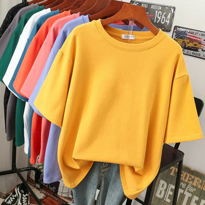 Alice | Kuscheliges Baumwoll-Basic: T-Shirt in Übergröße für Frauen