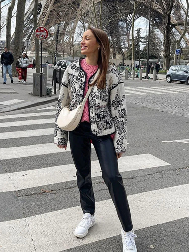 WW | Wendbare Jacke mit Vintage-Druck