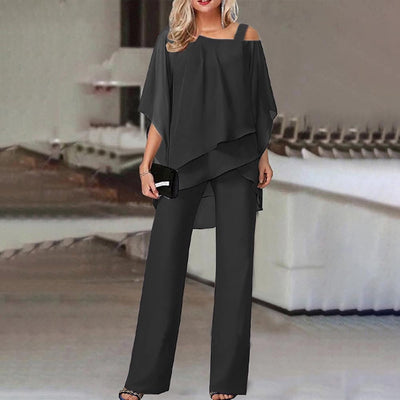 Zweiteiler für Damen - Elegantes Twin-Set mit Blusenshirt und Sommerhose