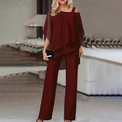 Zweiteiler für Damen - Elegantes Twin-Set mit Blusenshirt und Sommerhose