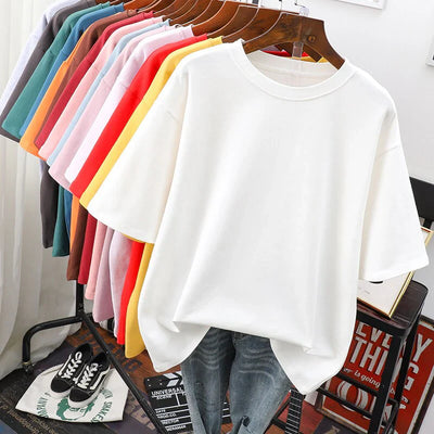 Alice | Kuscheliges Baumwoll-Basic: T-Shirt in Übergröße für Frauen