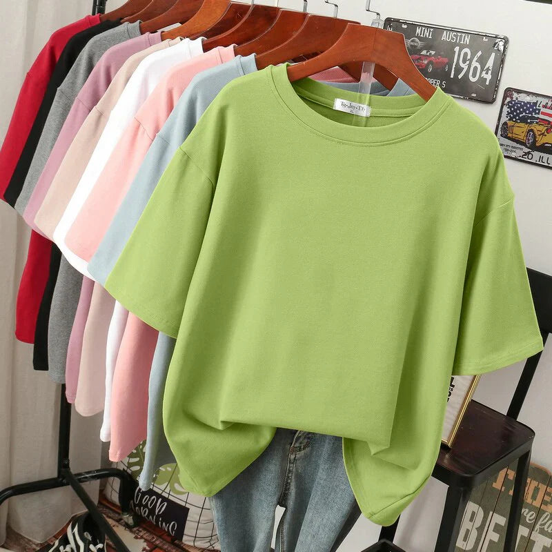 Alice | Kuscheliges Baumwoll-Basic: T-Shirt in Übergröße für Frauen