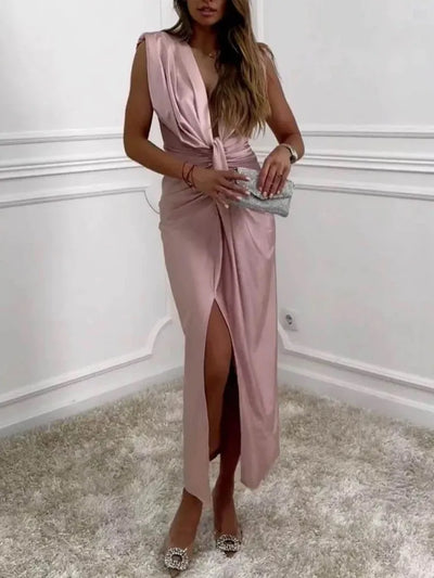 Abendkleid für Damen - Elegantes Cut-Out Maxikleid für Sommer