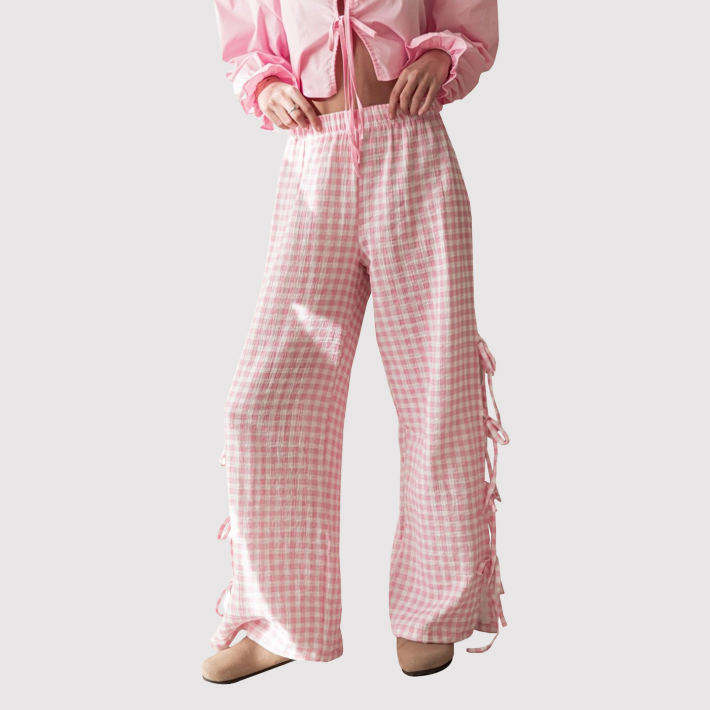 Abbie - Stylische Damenhose mit eleganten weiten Beinen