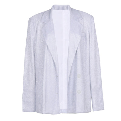 Leona | Dreiteiliges Glitzer-Set mit Blazer, Hose & Bralette