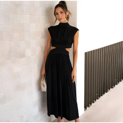 Luna | Glamouröses Minikleid mit hohler Taille