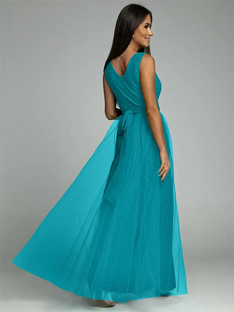 Nova | Elegantes V-Ausschnitt Kleid