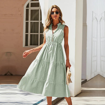 Avelena | Gestreiftes Sommerkleid
