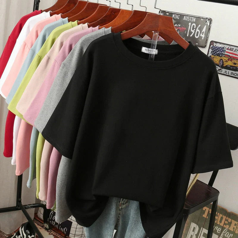 Alice | Kuscheliges Baumwoll-Basic: T-Shirt in Übergröße für Frauen