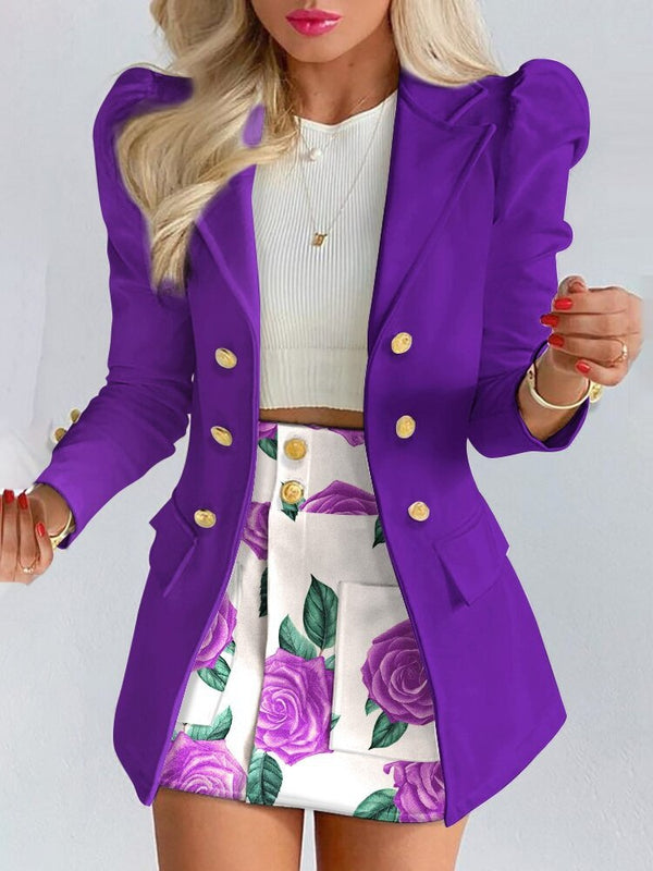 WW | Zweiteiliges Set, das aus einem Blazer und einem Rock besteht