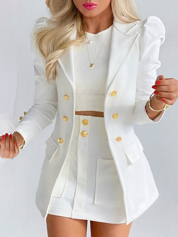WW | Zweiteiliges Set, das aus einem Blazer und einem Rock besteht