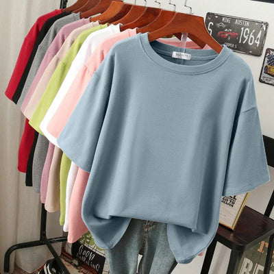 Alice | Kuscheliges Baumwoll-Basic: T-Shirt in Übergröße für Frauen