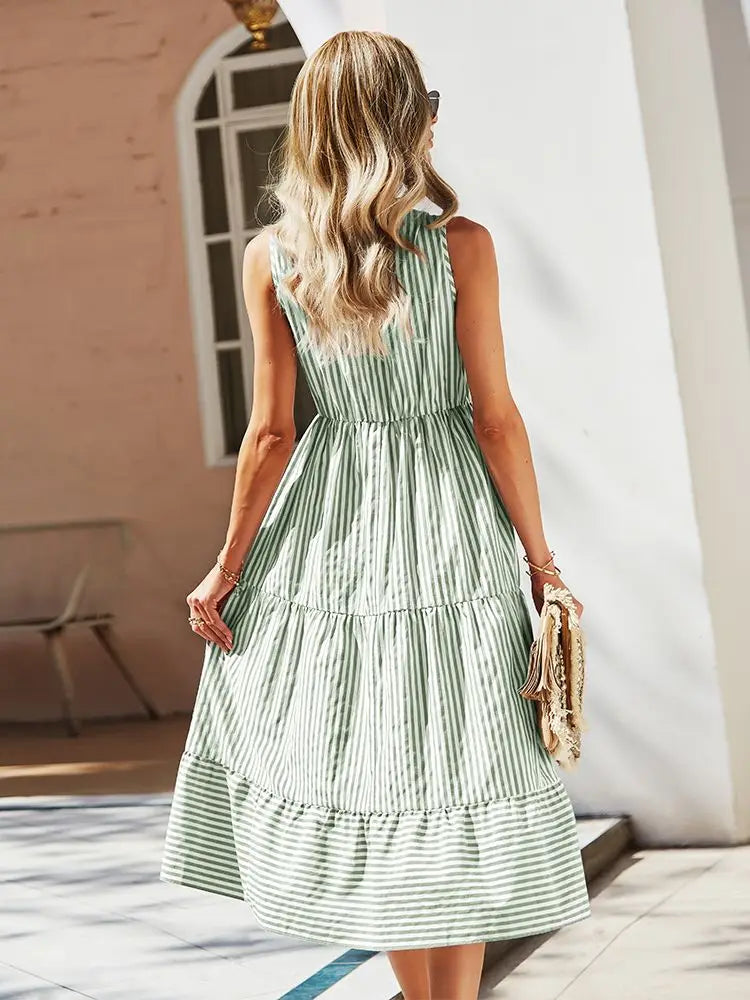 Avelena | Gestreiftes Sommerkleid