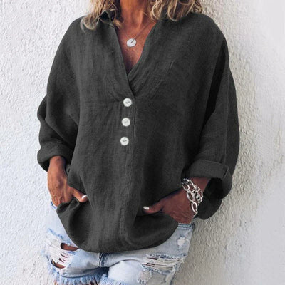 Carol |  Modische Leinenbluse
