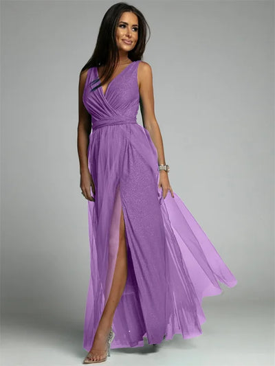 Nova | Elegantes V-Ausschnitt Kleid