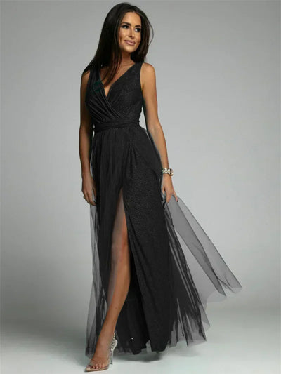 Nova | Elegantes V-Ausschnitt Kleid