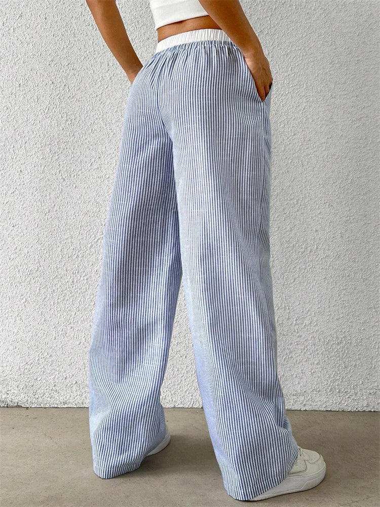 Florencia | Gestreifte Hose mit weitem Bein