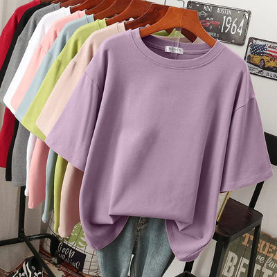 Alice | Kuscheliges Baumwoll-Basic: T-Shirt in Übergröße für Frauen