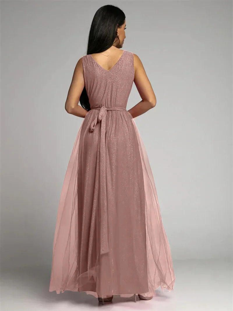 Nova | Elegantes V-Ausschnitt Kleid