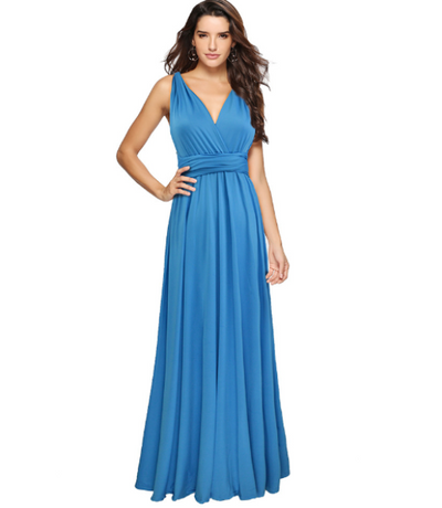 Abendkleid für Damen – Elegantes Maxikleid mit offenem Rücken