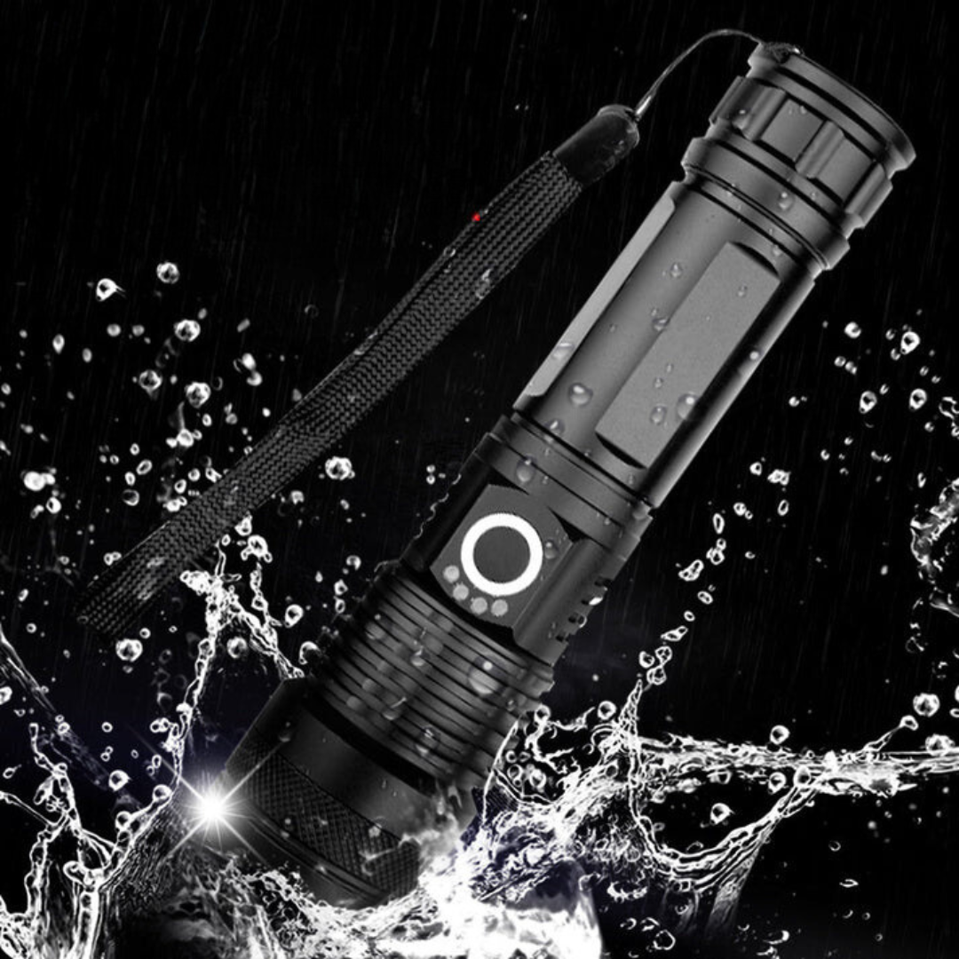 30000-5000 Lumen LED Taschenlampe | Hochleistungsfähige, Wasserdichte Lösung für Extremes Licht