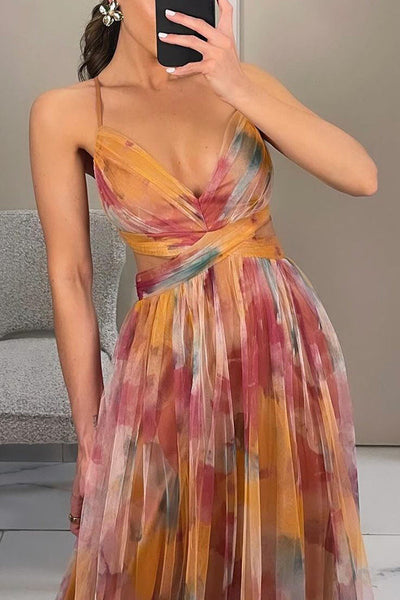Alina | Glänzendes Maxikleid