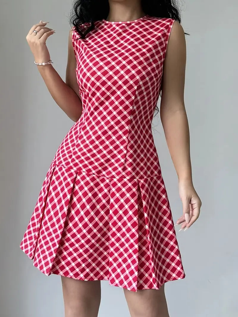 Marlena | Lässiger Chic, elegantes ärmelloses Kleid in A-Linie für Frauen