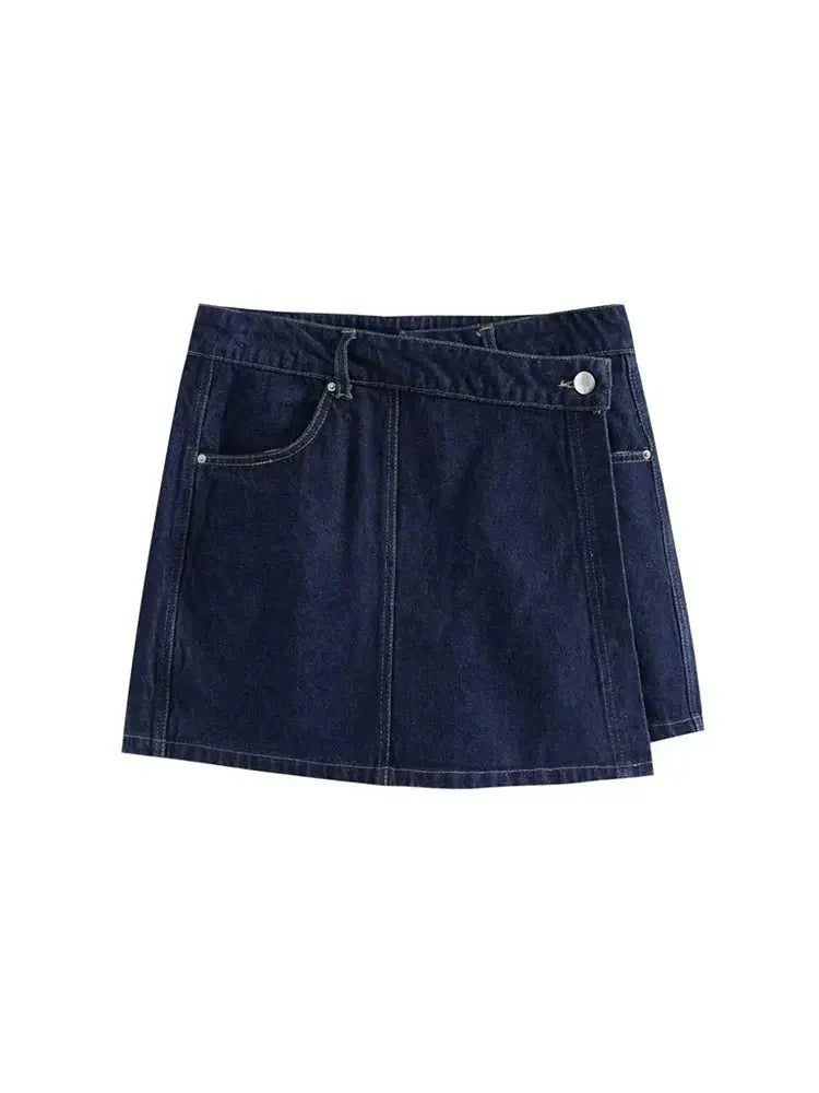Xaveria | Denim Zweiteiler mit kurzärmeliger Jacke