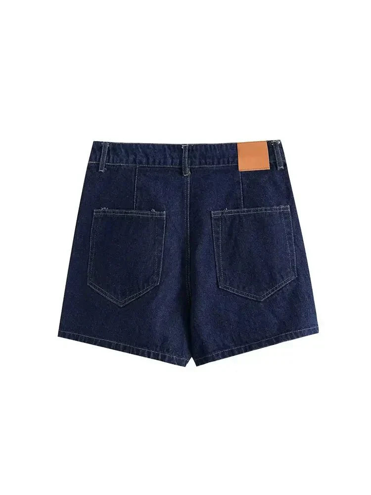 Xaveria | Denim Zweiteiler mit kurzärmeliger Jacke