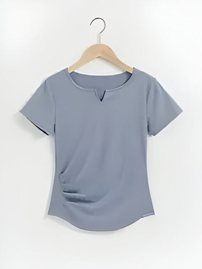 Ashley | Kurzärmeliges Yoga T-Shirt mit V-Ausschnitt für Frauen