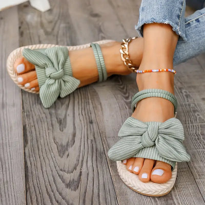 Chiara | Damen Flip Flops mit Schleifendekor