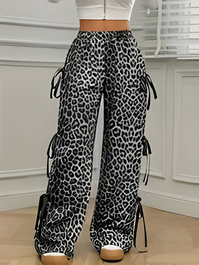 Mica | Schicke Hose mit Leopardenmuster und weitem Bein