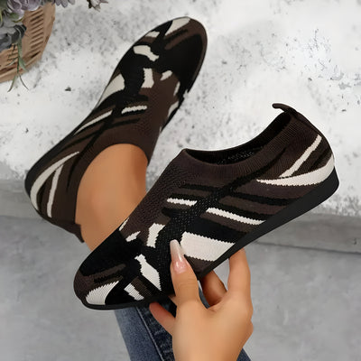 Kiana | Flache Schuhe mit Camouflage-Muster für Frauen