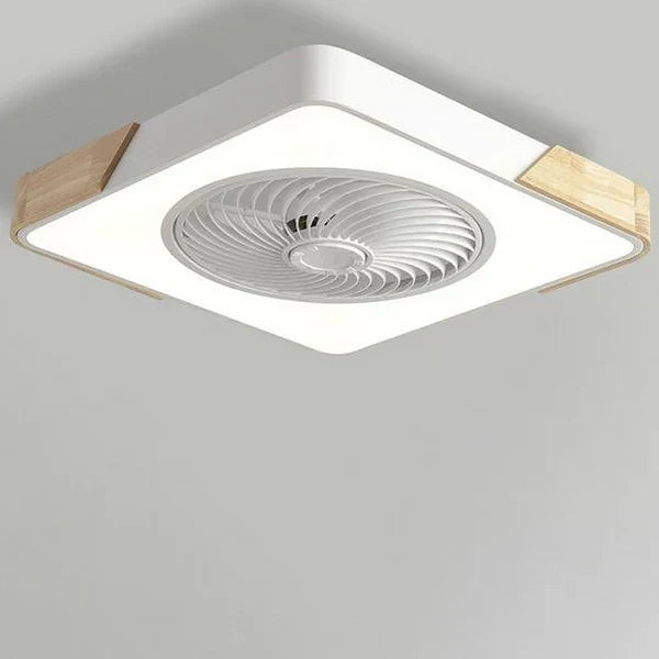 BreezeGlow | Skandinavische LED-Deckenleuchte mit integriertem Ventilator
