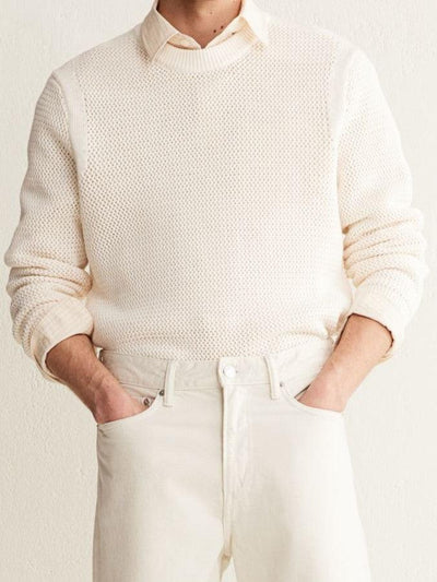 Milan | Strukturierter Strickpullover für Herren – Klassisch & Zeitlos