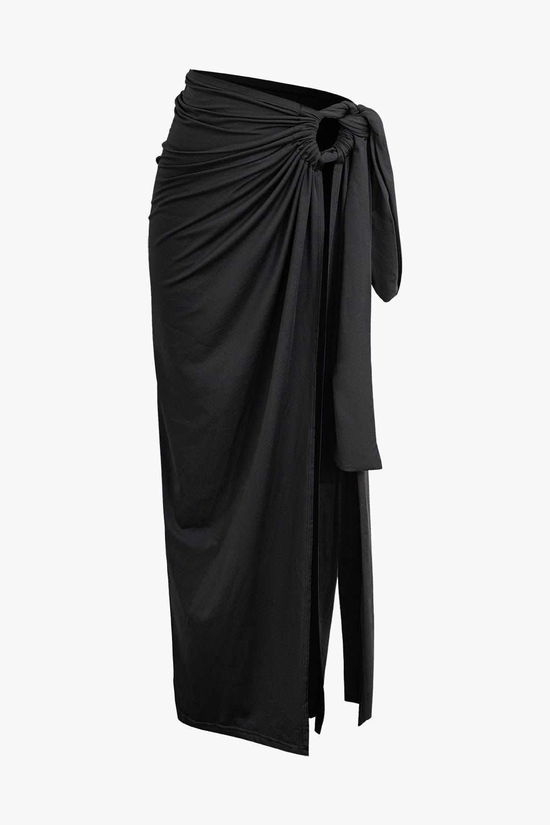 Selene | One-Shoulder Bandeau-Top & Drapierter Maxirock – Perfekt für stilvolle Auftritte
