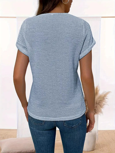 Lilith | T-Shirt mit Spitzeneinsätzen und Rundhalsausschnitt