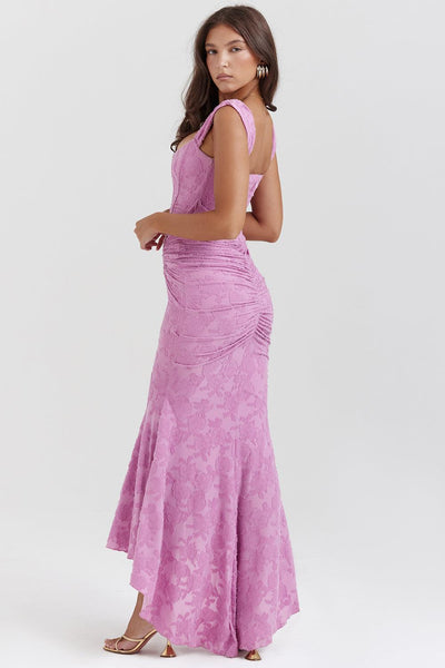 Abendkleid für Damen - Figurbetontes Midikleid mit Raffung für Hochzeiten