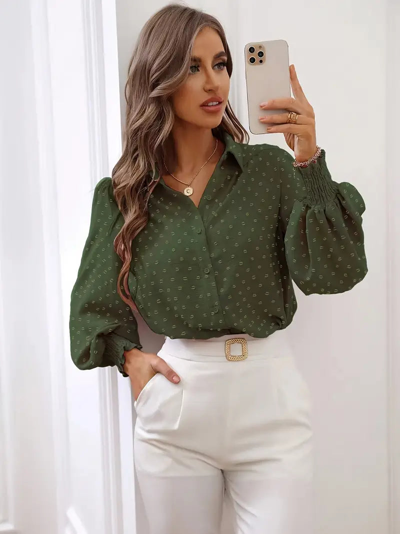 Kimberly | Schickes Shirt mit leichten Drachenärmeln