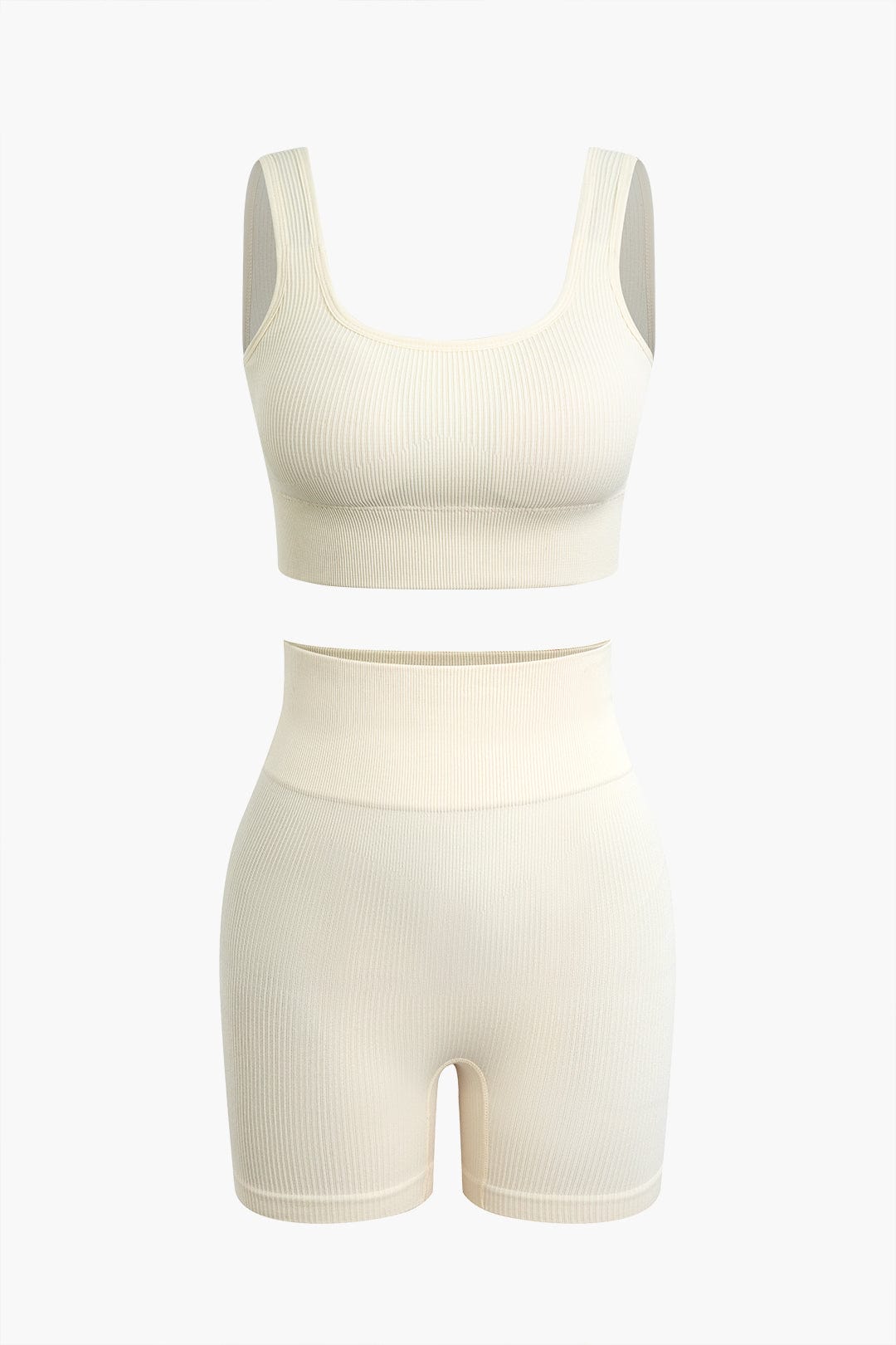 Elaine | Nahtloses Sport-Set mit Crop-Top & Yoga-Shorts