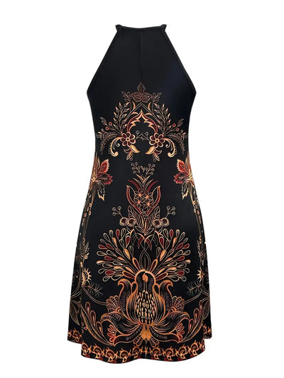 Ulla | Müheloses Boho Blumen-Halterkleid